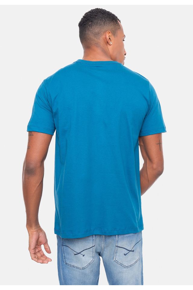 Camiseta-Ecko-Estampada-Azul