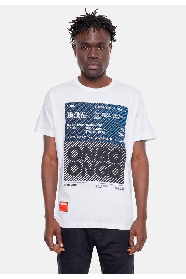 Camiseta-Onbongo-Estampada-Branca-Off-White Camiseta-Onbongo-Estampada-Branca-Off-White
