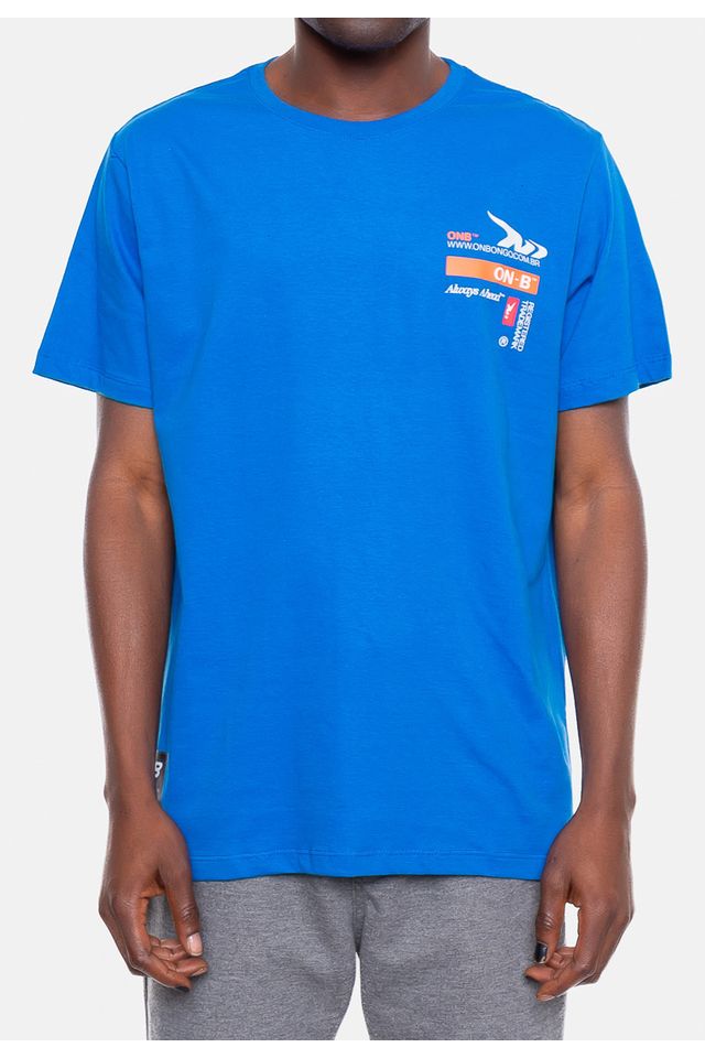 Camiseta-Onbongo-Estampada-Azul
