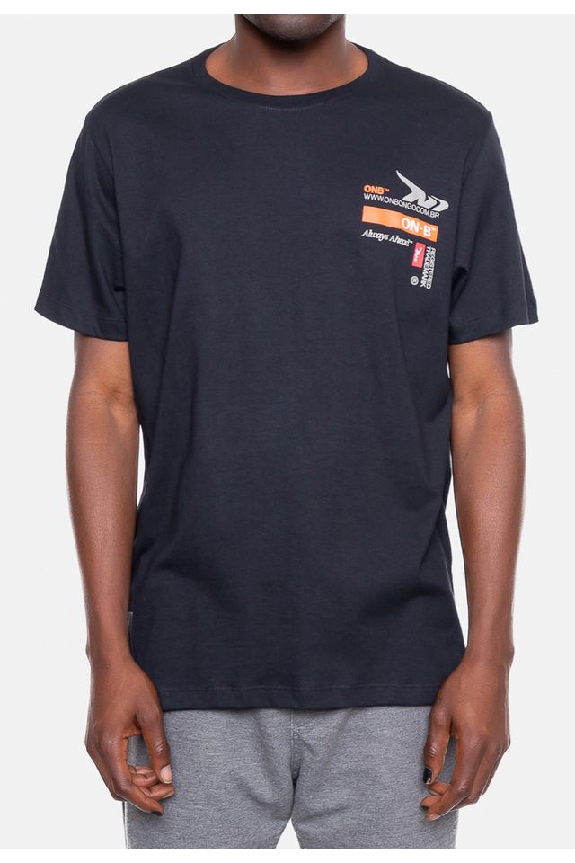 Camiseta-Onbongo-Estampada-Preta