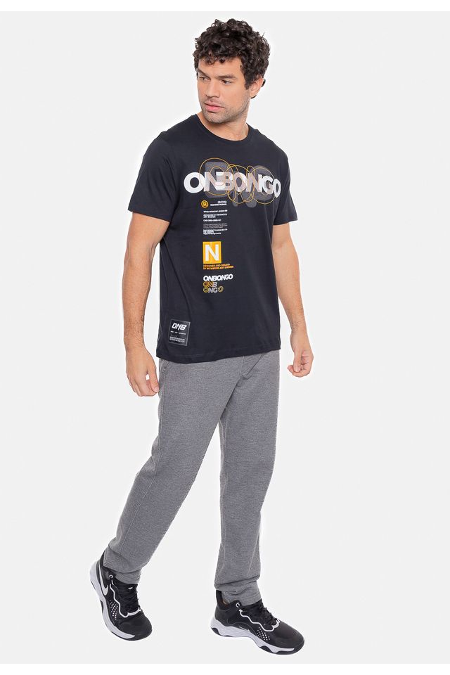 Camiseta-Onbongo-Estampada-Preta