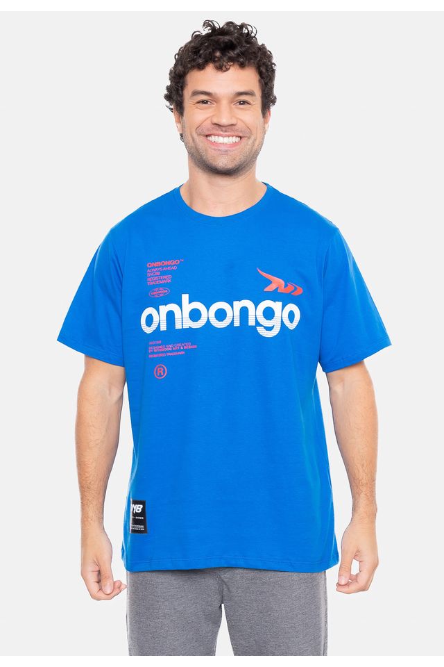 Camiseta-Onbongo-Estampada-Azul