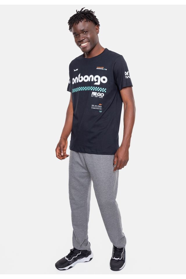 Camiseta-Onbongo-Estampada-Preta