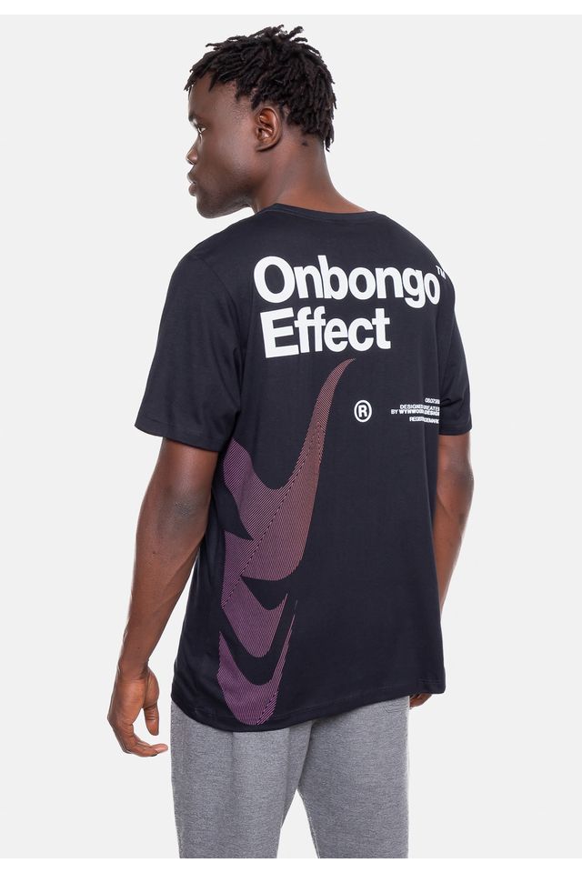 Camiseta-Onbongo-Estampada-Preta