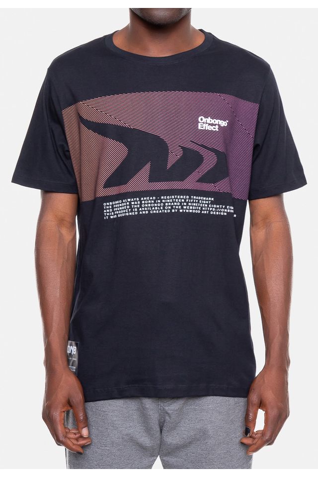 Camiseta-Onbongo-Estampada-Preta