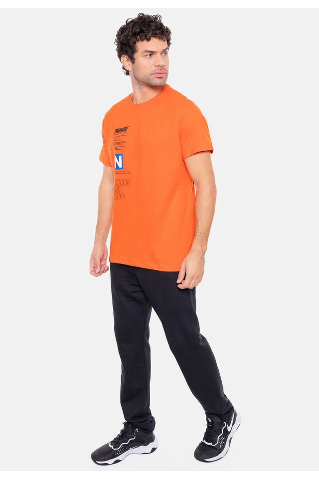 Camiseta-Onbongo-Estampada-Tangerina