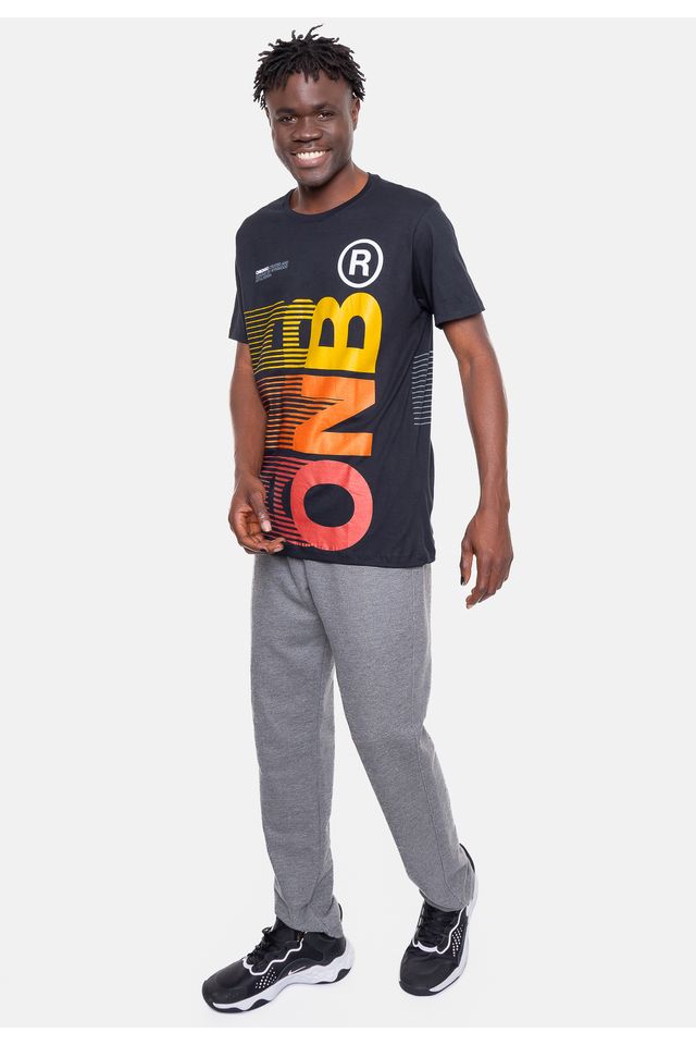 Camiseta-Onbongo-Estampada-Preta