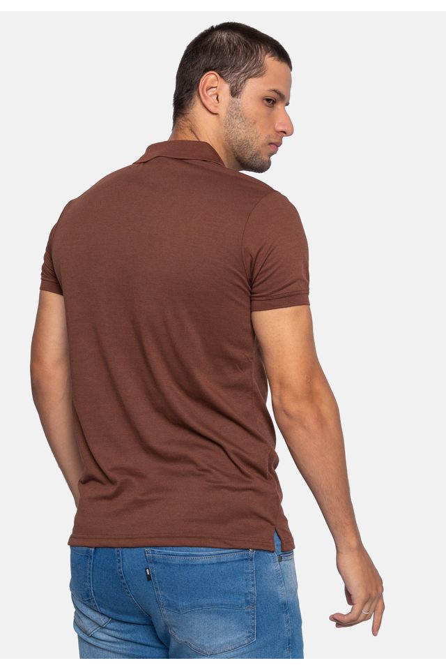 Camisa-Fatal-Polo-Piquet-Marrom