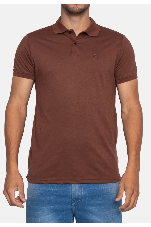 Camisa-Fatal-Polo-Piquet-Marrom