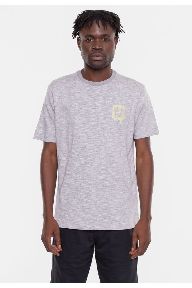 Camiseta-HD-Aloha-Cinza-Mescla Camiseta-HD-Aloha-Cinza-Mescla