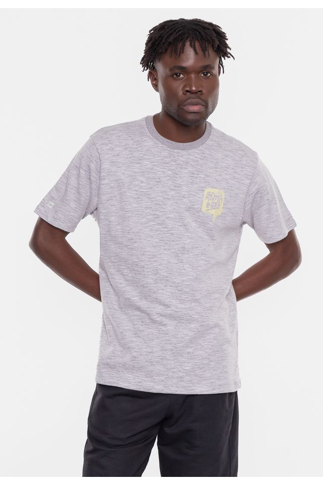 Camiseta-HD-Aloha-Cinza-Mescla Camiseta-HD-Aloha-Cinza-Mescla