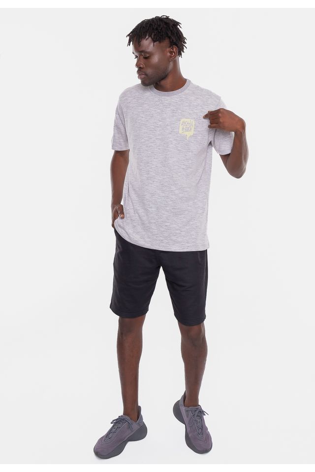 Camiseta-HD-Aloha-Cinza-Mescla Camiseta-HD-Aloha-Cinza-Mescla