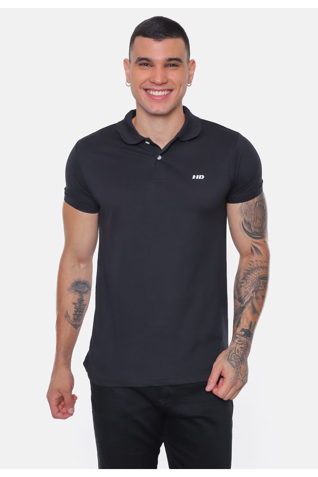 Camisa-Polo-HD-Sleeve-Preta