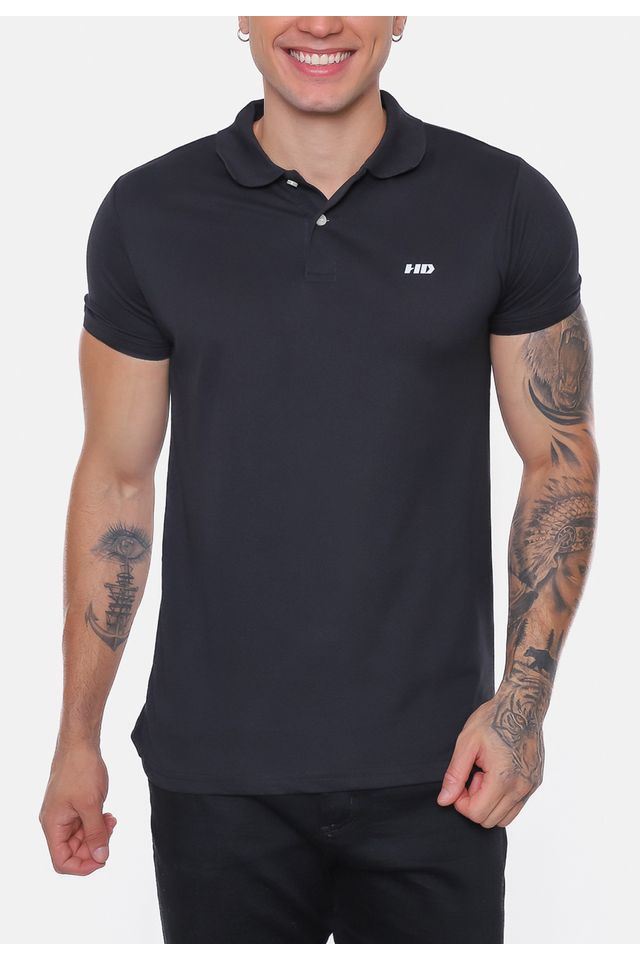 Camisa-Polo-HD-Sleeve-Preta