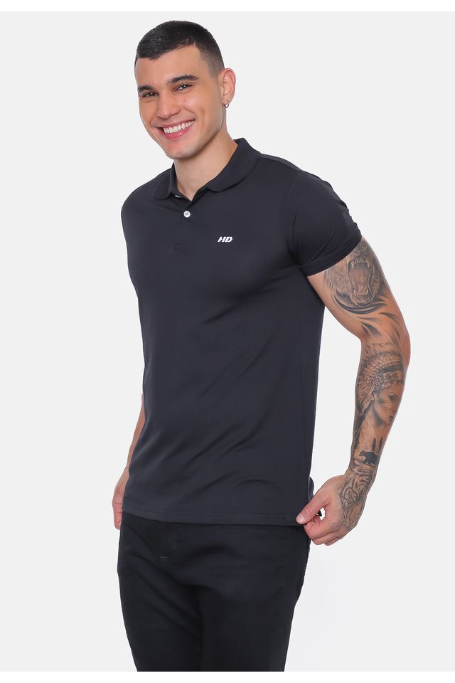 Camisa-Polo-HD-Sleeve-Preta