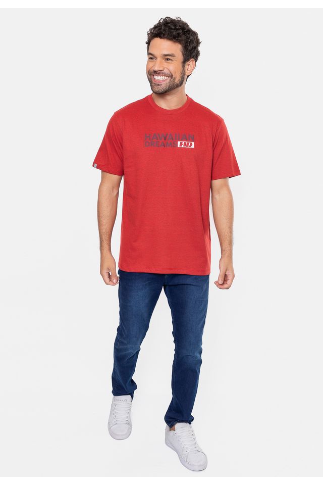 Camiseta-HD-Masculina-Brand-Vermelha-Mescla