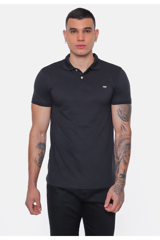 Camisa-Polo-HD-Sleeve-Preta