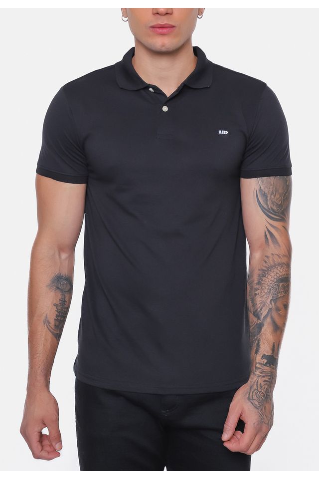 Camisa-Polo-HD-Sleeve-Preta