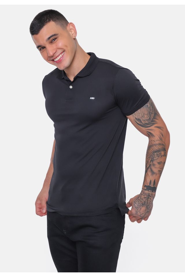 Camisa-Polo-HD-Sleeve-Preta