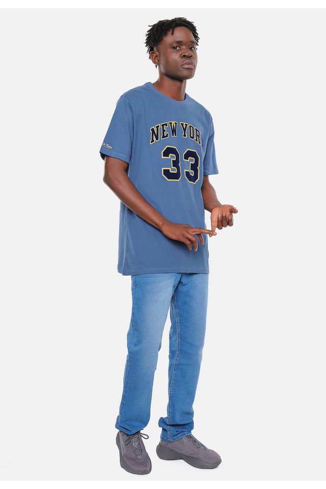 Camiseta-Mitchell---Ness-New-York-Knicks-Flock-Azul-Hera