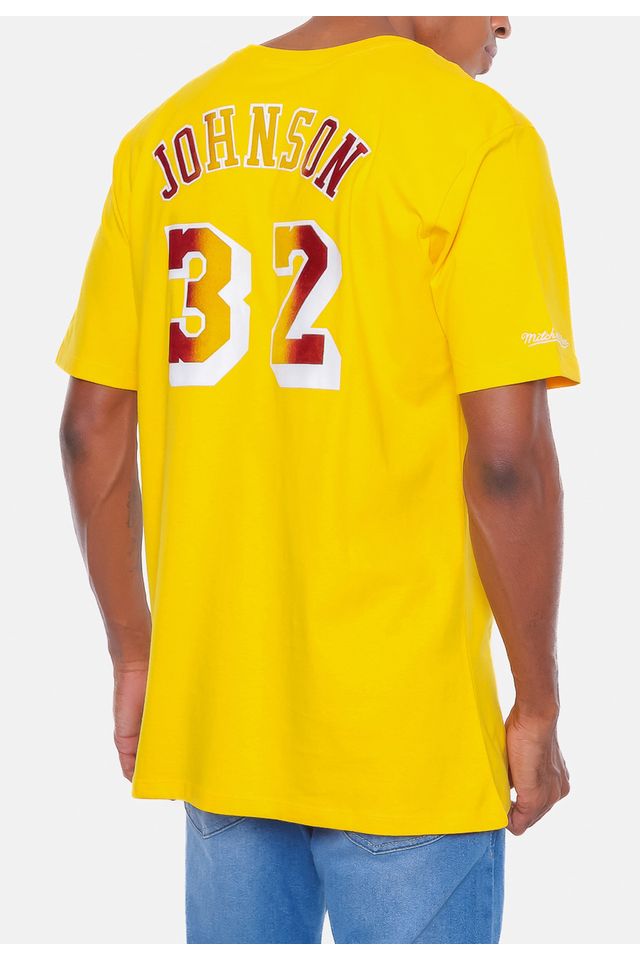 Camiseta-Mitchell---Ness-Los-Angeles-Lakers-Amarela