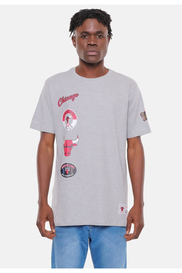 Camiseta-Mitchell---Ness-Chicago-Bulls-City-Cinza-Mescla Camiseta-Mitchell---Ness-Chicago-Bulls-City-Cinza-Mescla