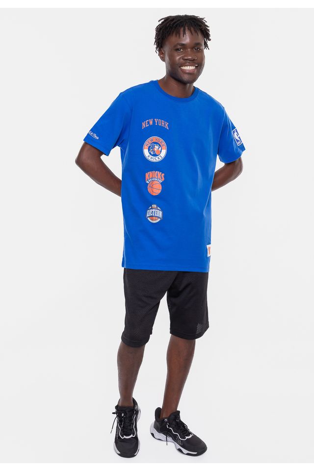 Camiseta-Mitchell---Ness-New-York-Knicks-City-Azul-Golden-State