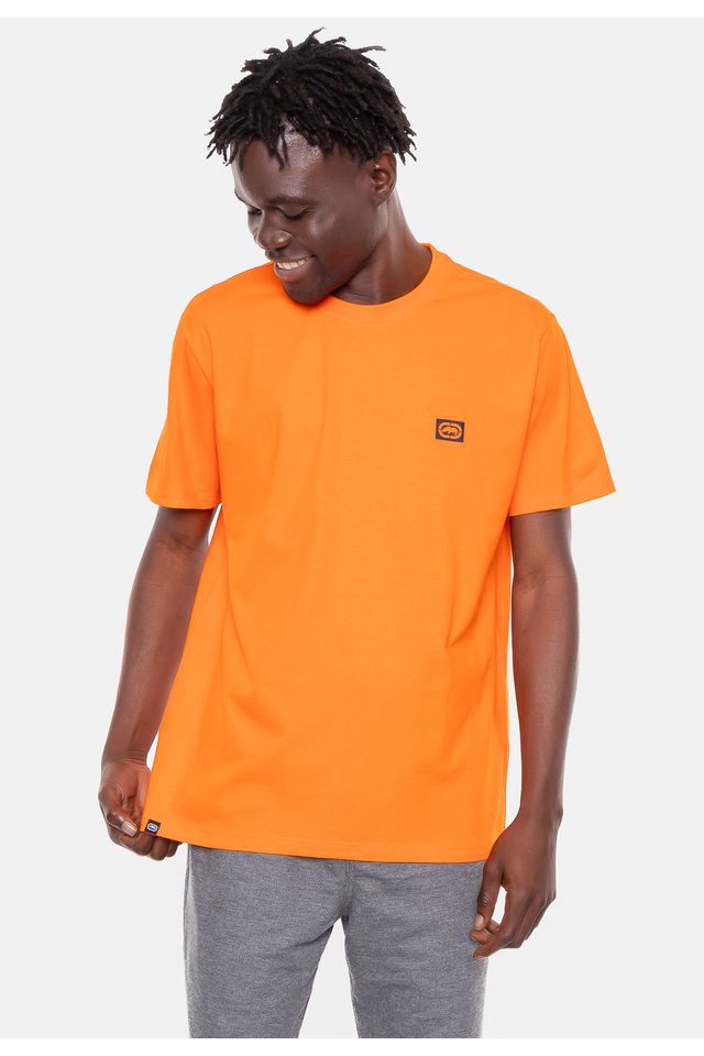 Camiseta-Ecko-Mini-Logo-Laranja