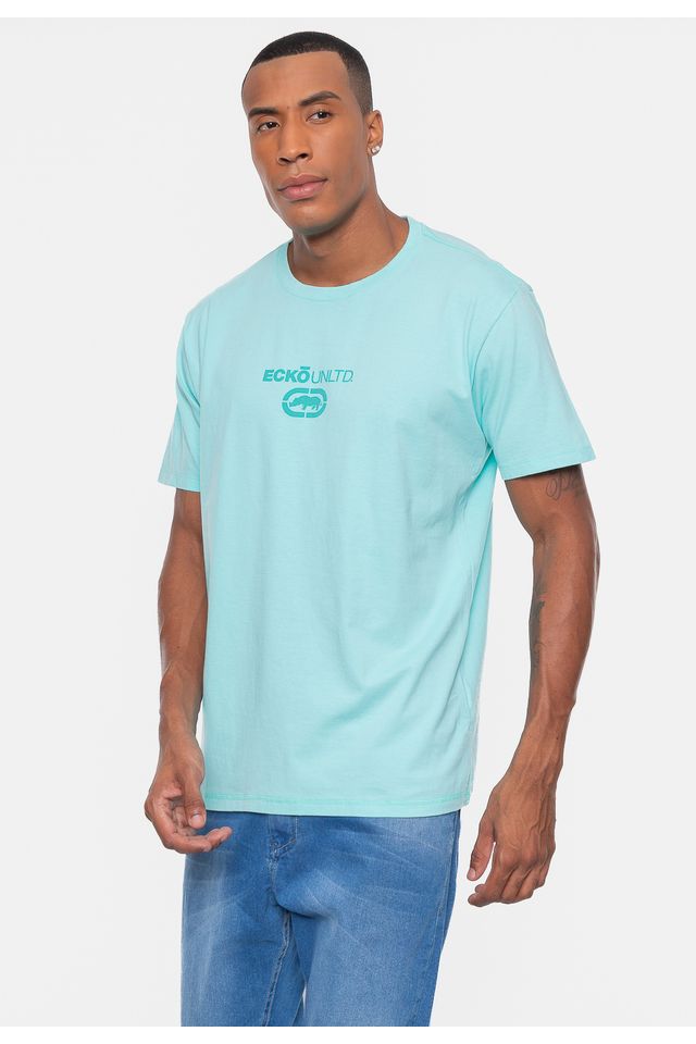 Camiseta-Ecko-Estampada-Verde