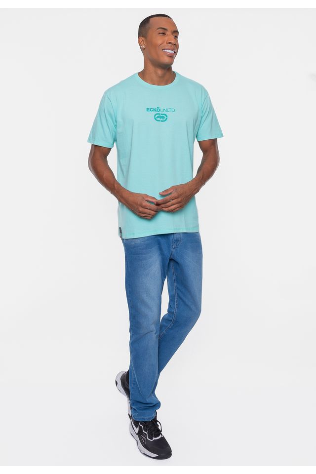Camiseta-Ecko-Estampada-Verde