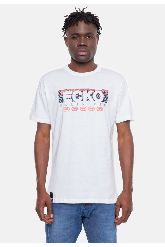 Camiseta-Ecko-Estampada-Branca-Off