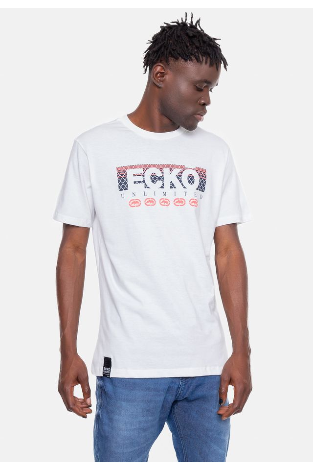 Camiseta-Ecko-Estampada-Branca-Off
