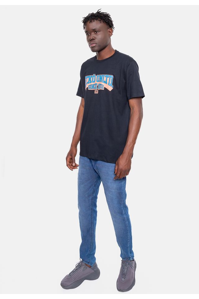 Camiseta-Ecko-Estampada-Preta