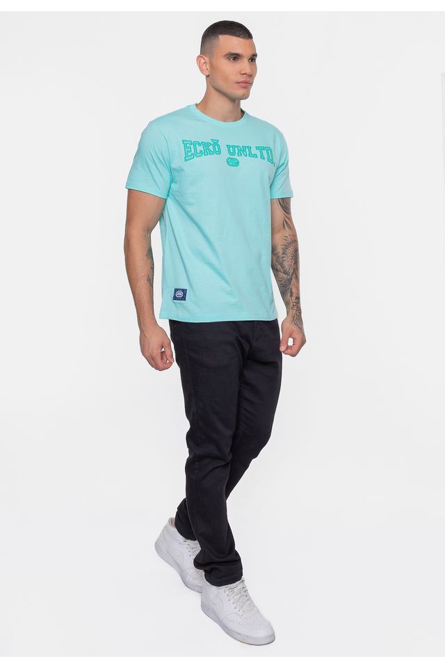 Camiseta-Ecko-Estampada-Verde