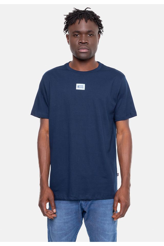 Camiseta-Ecko-Estampada-Azul-Marinho