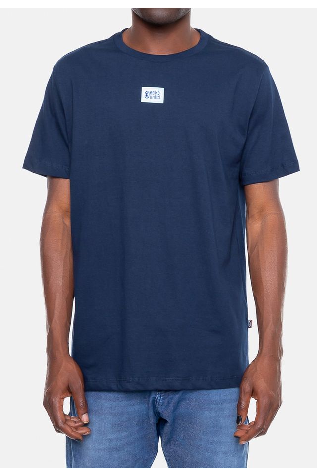 Camiseta-Ecko-Estampada-Azul-Marinho