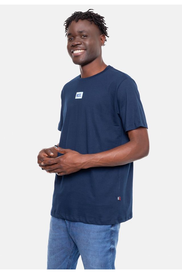 Camiseta-Ecko-Estampada-Azul-Marinho