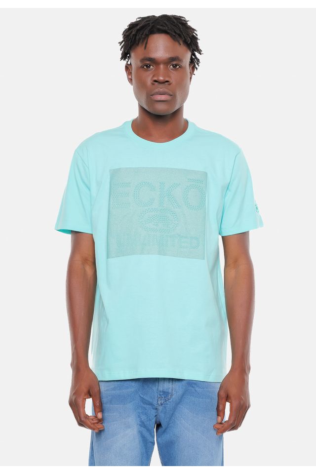 Camiseta-Ecko-Estampada-Verde