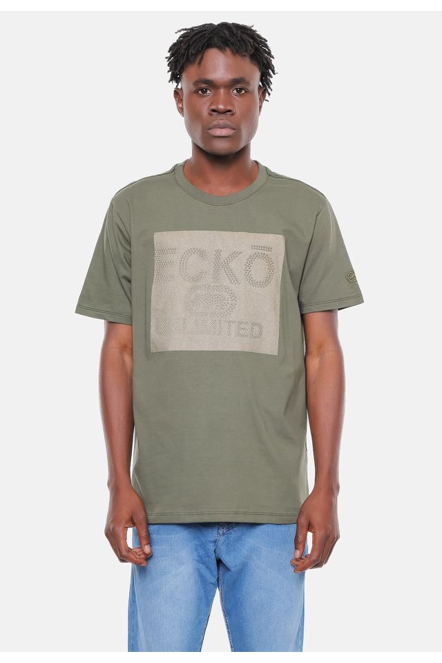 Camiseta-Ecko-Estampada-Verde-Militar
