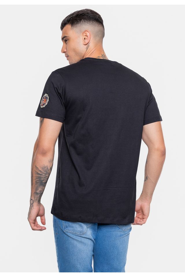 Camiseta-Ecko-Estampada-Preta