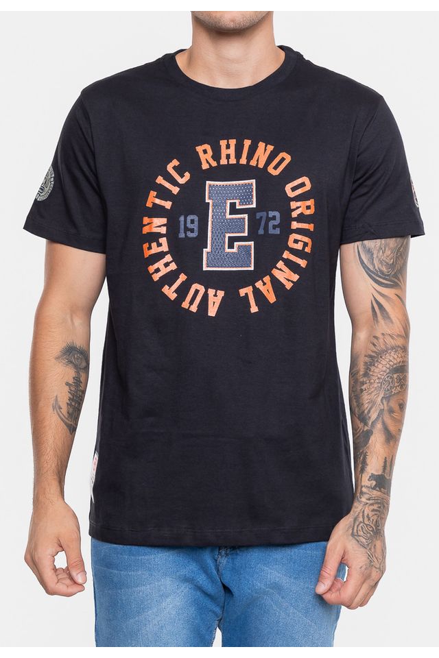 Camiseta-Ecko-Estampada-Preta