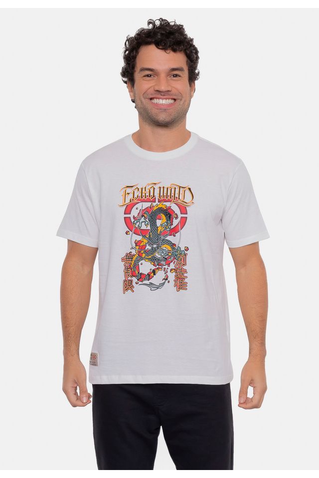 Camiseta-Ecko-Estampada-Branca-Off