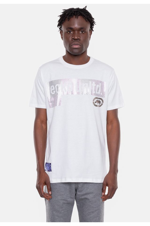 Camiseta-Ecko-Estampada-Branca-Off