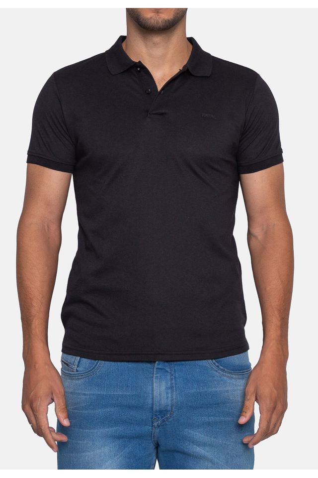 Camisa-Fatal-Polo-Piquet-Preta
