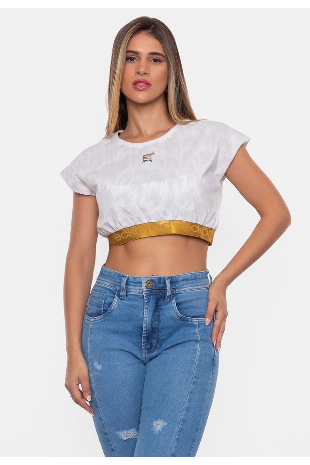 Camiseta-Ecko-Feminina-Especial-30-Anos-Off-White Camiseta-Ecko-Feminina-Especial-30-Anos-Off-White