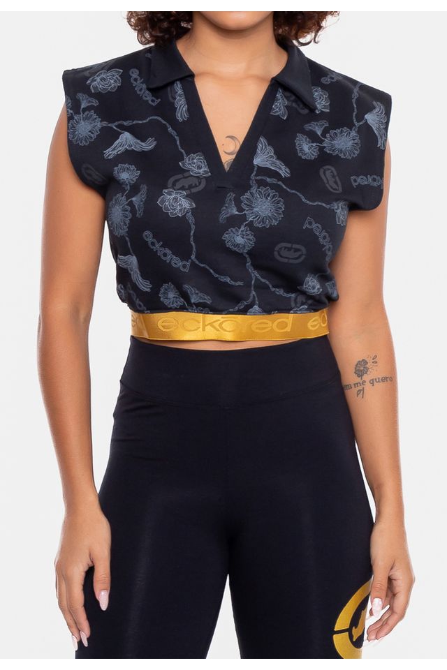 Camisa-Polo-Ecko-Feminina-Chave-Preta Camisa-Polo-Ecko-Feminina-Chave-Preta