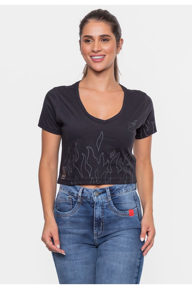 Camiseta-Ecko-Feminina-Especial-30-Anos-Preta Camiseta-Ecko-Feminina-Especial-30-Anos-Preta