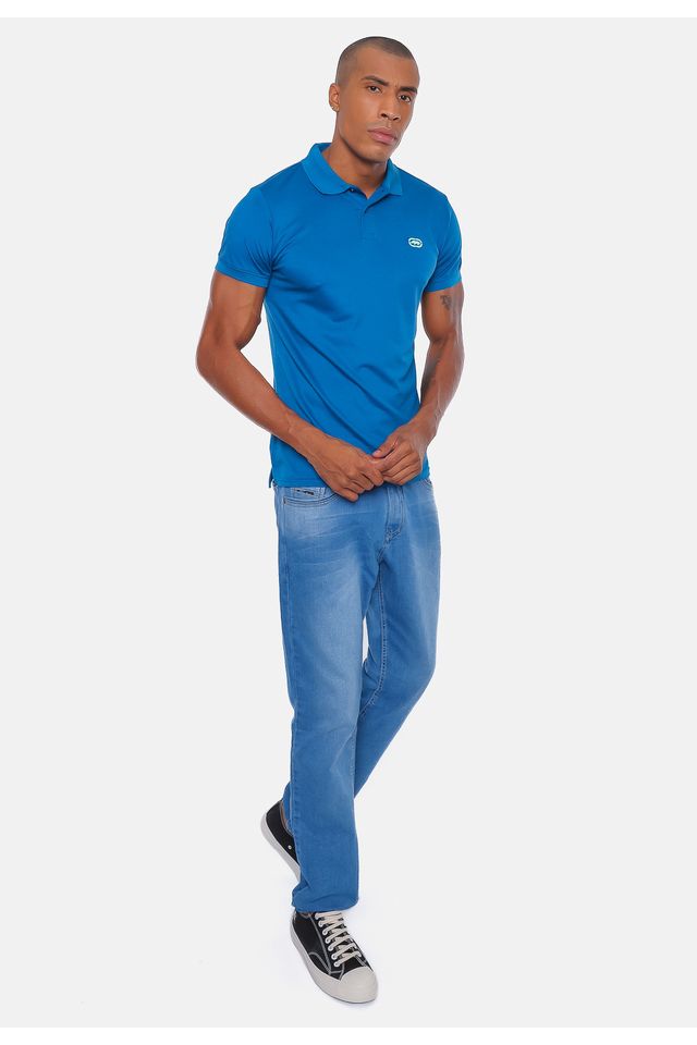 Camisa-Polo-Ecko-Piquet-Azul