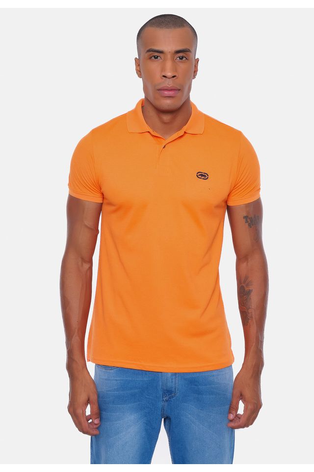 Camisa-Polo-Ecko-Piquet-Laranja
