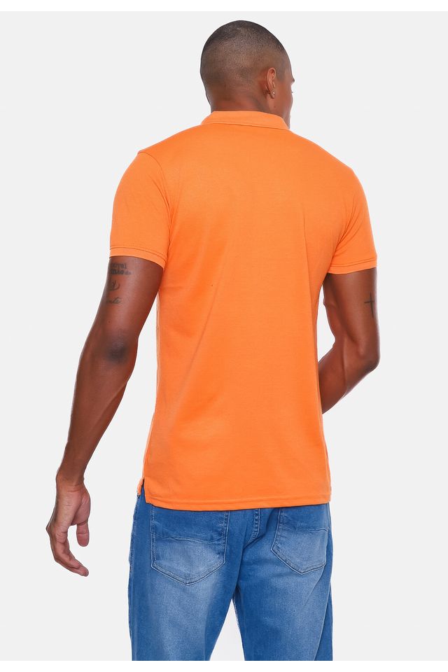 Camisa-Polo-Ecko-Piquet-Laranja
